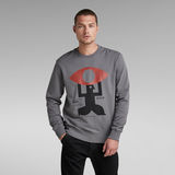 G-Star RAW® Graphic Sweatshirt Grau