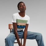 G-Star RAW® RAW. Covered Long Slim Top White