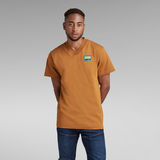 G-Star RAW® Baseball Collar T-Shirt Braun