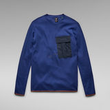G-Star RAW® Pull Léger Slanted Pocket Bleu moyen