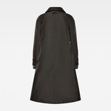 G-Star RAW® E Long 2 in 1 Trench Grey model back