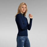 G-Star RAW® Mock Knitted Sweater Dark blue