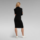 G-Star RAW® Rib Mock Knitted Dress Black