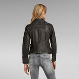 G-Star RAW® Leather Biker Jacket Black