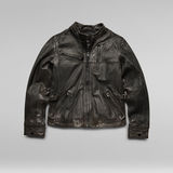 G-Star RAW® Leather Biker Jacket グレー