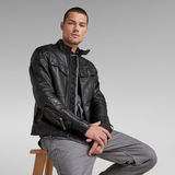 G-Star RAW® Pencilcase Leather Jacket Black
