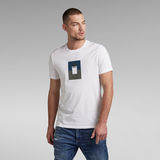 G-Star RAW® T-shirt Box Graw Slim Blanc
