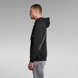 G-Star RAW® Back Tape Hooded Sweater Black