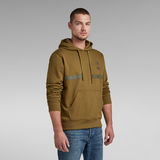 G-Star RAW® Back Tape Hooded Sweater Green