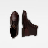 G-Star RAW® Vacum II High NTC Leather Boots Red both shoes