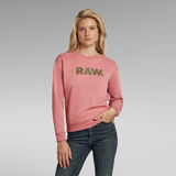 G-Star RAW® Premium Core RAW. Crewneck Pink
