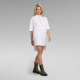 G-Star RAW® Shirt Kleid Weiß