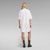 G-Star RAW® Shirt Kleid Weiß
