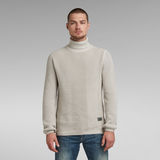 G-Star RAW® Structured Turtleneck Knitted Sweater Beige