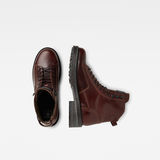 G-Star RAW® Bottines Roofer IV Mid Leather Rouge both shoes