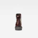 G-Star RAW® Roofer IV Mid Leather Boots Red back view
