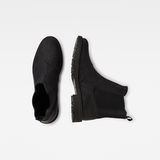 G-Star RAW® Vacum Chelsea Denim Boots Black both shoes