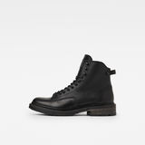 G-Star RAW® Roofer IV Mid Leather Boots Black side view