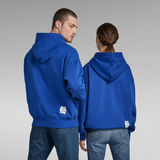 G-Star RAW® Unisex Embro Hoodie Medium blue