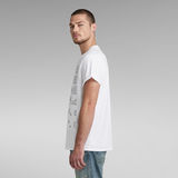 G-Star RAW® Embro Gradient Graphic Lash T-Shirt Weiß