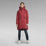 G-Star RAW® Hooded Fishtail Parka Rood