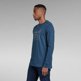 G-Star RAW® T-shirt Originals Blueprint Bleu foncé