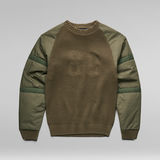 G-Star RAW® Woven Mix Knitted Sweater Green