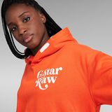 G-Star RAW® Unisex Foxy Chest Hoodie Orange