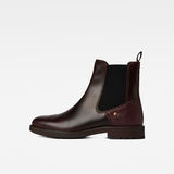 G-Star RAW® Vacum Chelsea Leather Boots Red side view