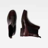 G-Star RAW® Vacum Chelsea Leather Boots Red both shoes