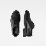 G-Star RAW® Vacum II Leather Shoes Black both shoes