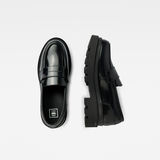 G-Star RAW® Naval Box Leather Instapper Zwart both shoes