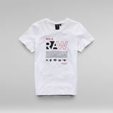 G-Star RAW® T-shirt Print Blanc