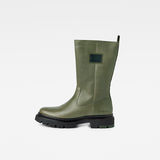 G-Star RAW® Kafey High Leather Boots Green side view