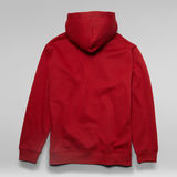 G-Star RAW® Loaq Graphic Hooded Sweater Rouge