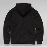 G-Star RAW® Loaq Graphic Hooded Sweater Noir