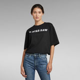 G-Star RAW® T-shirt Unisex Flock Boxy Noir