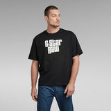 G-Star RAW® Unisex Radio Boxy  T-Shirt Black