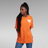 G-Star RAW® T-shirt Unisex Radio Chest Boxy Orange