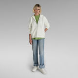 G-Star RAW® Premium Core 2.0 Hooded Zip Through Sweater White
