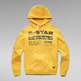 G-Star RAW® Originals Logo GR Hooded Sweater Geel
