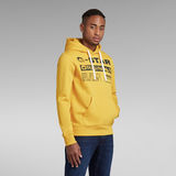 G-Star RAW® Originals Logo GR Hooded Sweater Jaune