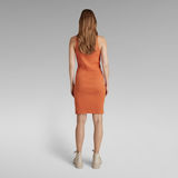 G-Star RAW® Engineered Rib Tank Dress Orange
