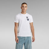 G-Star RAW® Multi Shield Back Graphic T-Shirt Weiß