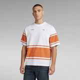 G-Star RAW® Boxy Printed Stripe T-Shirt White