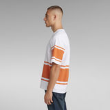 G-Star RAW® Boxy Printed Stripe T-Shirt Weiß
