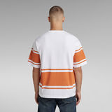 G-Star RAW® Boxy Printed Stripe T-Shirt White