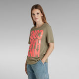 G-Star RAW® T-shirt Hard Core Denim Vert