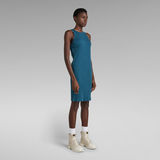 G-Star RAW® Engineered Rib Tank Dress Medium blue