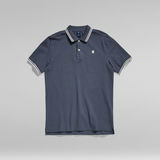 G-Star RAW® Dunda Slim Stripe Poloshirt Mittelblau